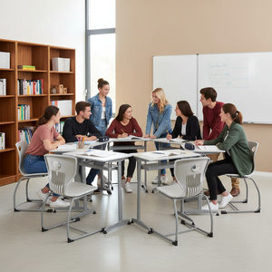 Sillas de Aula de Ingenierí<span class=keywords><strong>a</strong></span> Precisa para el Aprendizaje: Diseño Ergonómico y una Tableta de Escritura Sólida - Product Image 6