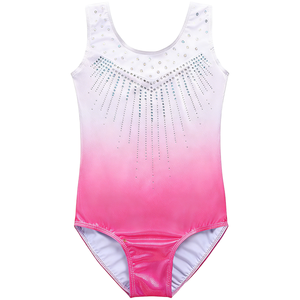 Digital Print Custom High-Elasticity Polyester Children's Girls' Leotard Gymnastic Dance Suit Ballet <b>Performance</b> <b>Wear</b> Training - Product Image 1