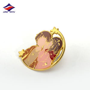 Longzhiyu mignon dessin animé fille époxy métal Badge Logo personnalisé épinglettes pour <span class=keywords><strong>Boutique</strong></span> boutiques de cadeaux et Anime Merch - Product Image 6