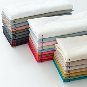 Tela de Lino Puro de Color Sólido, Multicolor, en Stock, para Prendas de Mujer, Manteles, Cojines, Decoración Estilo Japonés y Coreano - Product Image 5