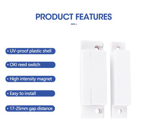 مفاتيح أبواب أو نوافذ ، مستلزمات أمن, مفاتيح تثبيت أبواب أو نوافذ ، تثبيت على سطح المنزل ، خاصية اتصالات مغناطيسية - Product Image 4