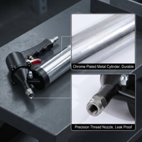 Pistola de Engrase Neumática de Gran Capacidad al por Mayor con Múltiples Boquillas, Juego de Herramientas Manuales para Lubricación de Maquinaria Automotriz