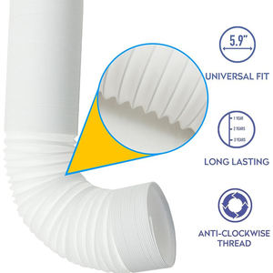 Pièces de rechange de climatiseur domestique portable 5.0/5.9 pouces de diamètre 80 pouces de longueur conduit manuel usine PP tuyau de ventilation tuyau d'échappement - Product Image 2