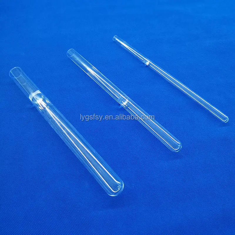 Heat resistant quartz tube for school laboratory chemistry pipe glass test tubes glass cylinder tubes glass cylinder