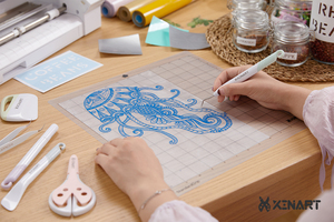 XINART <span class=keywords><strong>Tapis</strong></span> <span class=keywords><strong>de</strong></span> coupe standard 12x24 pouces pour <span class=keywords><strong>Silhouette</strong></span> <span class=keywords><strong>Cameo</strong></span> <span class=keywords><strong>4</strong></span>/3/2/1 Vinyl Crafting 3 Mats - Product Image 5