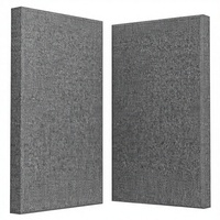 Panneaux muraux acoustiques modernes en placage 47,2" x 23,6" en fibre de verre NRC 0,9, finition ignifuge, couleur personnalisée, studios, bureaux, maison