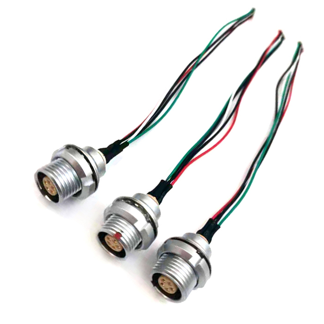 CE Circular plug socket self locking push pull connector FGG/EGG 0B 1B connector cable assembly