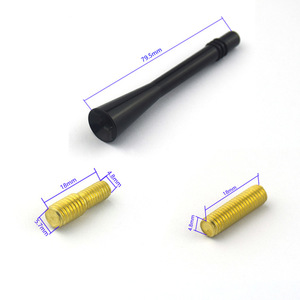 Antena de Radio para Auto, de Aluminio, Negra, Roja, Azul, Plateada, Recepción AM FM, Impermeable, para Modificación de Automóviles - Product Image 2