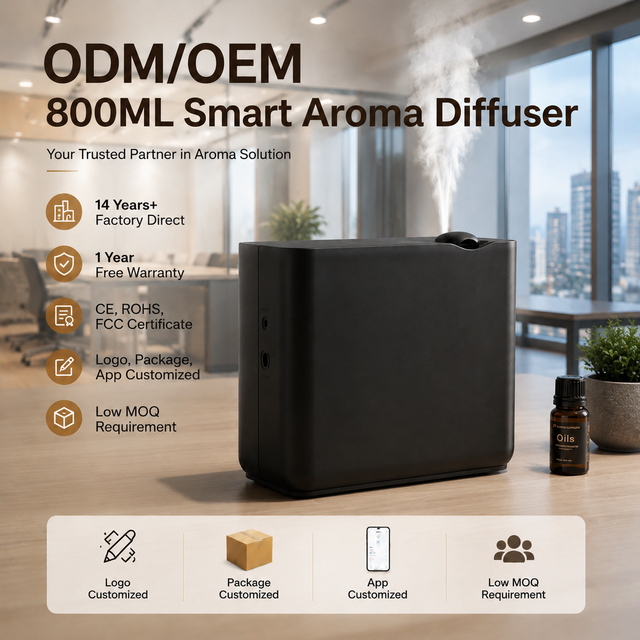 Essential Oil Diffuser with Infrared Oil Dectetion Margin Function Diffused Hvac Aroma 3000m³ Commercial Aromatherapy Diffuser
