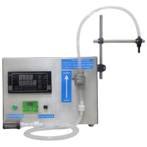 Machine de remplissage à pompe à diaphragme 1 buse pour alcool, miel, huile, parfum, cosmétiques, jus, eau minérale, laque pour cheveux, sauce, shampoing - Product Image 1