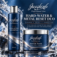 Shampooing lissant et masque capillaire réparateur à l'huile d'argan et de ricin, marque privée OEM pour le marché du Moyen-Orient, spécial eau dure