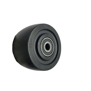 3 Inch <strong>Nylon</strong> <strong>Wheel</strong> with SUS Bearings Durable Polyurethane Rubber TPR Thermoplastic Rubber Swivel Type - Product Image 5