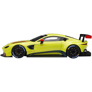 2018 DCD Aston Martin Vantage GTE Le Mans PRO verde limone metallizzato con accenti rosso carbonio parti del corpo presentazione auto
