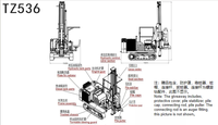 Pompe moteur hydraulique solaire pour poteleuse, mât inclinable gauche-droite, corps rotatif à 360°, haute efficacité pour PV multi-angles