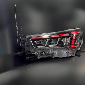 ไฟหน้า RGB สำหรับ Toyota Hilux Rocco ปี 2021 2022 2023 2024 ไฟหน้า LED แบบดัดแปลง สีฟ้า พร้อมตราสัญลักษณ์ G R - Product Image 6