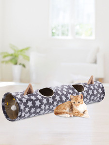 Kedi tüpler için katlanabilir kedi tüneli oyuncaklar dayanıklı tavşan topları kırışık yatak Pet tavşan kedi - Product Image 4