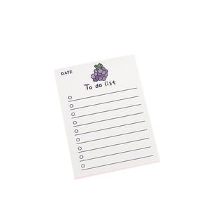 Bloc-notes mignon de fruits de dessin animé, bloc-notes de liste de choses à faire, papeterie pour étudiants, bloc-notes en papier, 50 feuilles - Product Image 5