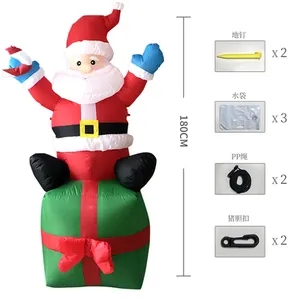 1.8 m Inflatable Santa Claus Characters for Kids Outdoor Party Christmas