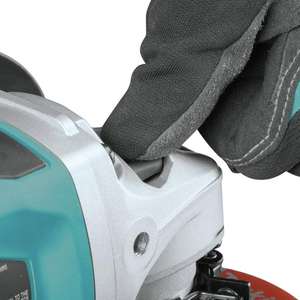 Mesin Gerinda Li-Ion 18v <span class=keywords><strong>125mm</strong></span> M14, alat listrik baterai DIY pelatuk kuat 800W, mesin Gerinda sudut poles dan pemotong - Product Image 4