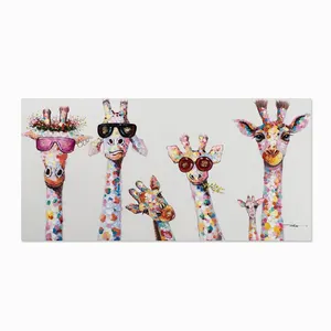 Nordic Kinderzimmer Home Decoration Wand kunst Leinwand Malerei niedlichen Cartoon Giraffen Poster Druck Leinwand Kunst Bilder