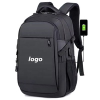 Usine directe en gros 15.6 pouces Logo personnalisé étanche Oxford Pu matériel affaires hommes sac quotidien sac de voyage sac à dos pour ordinateur portable