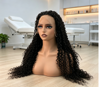 Perruque Lace Front HD Transparente 13x4 Cheveux Humains Bouclés Profonds Noir Naturel Pré-Pluckée avec Baby Hair Perruques Bouclées en Dentelle pour Femmes Noires
