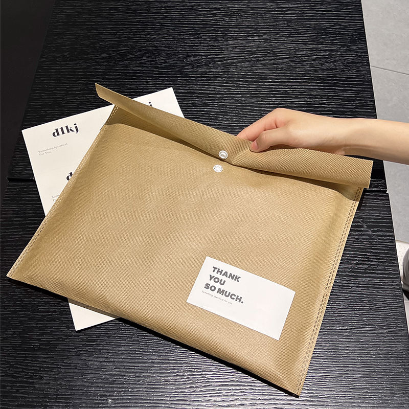 ถุงบรรจุภัณฑ์ผ้าสปันบอนด์หนา - สีกากี