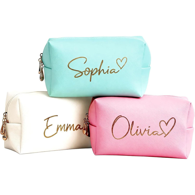 Personalized Embroidery Makeup Bag Hand held