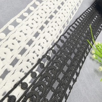 18.5cm bricolage Soluble dans l'eau broderie dentelle lait soie dentelle creuse pour fenêtre décoration accessoires chaussure chapeau vêtements garniture