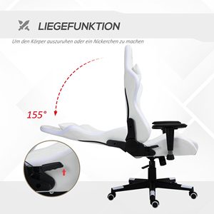 Chaise de Gaming ergonomique en cuir Pu, couleur blanche légère, prix d'usine - Product Image 4