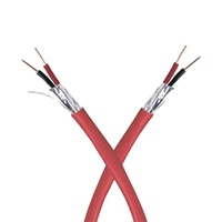 Câble d'alarme incendie ASTON 4C 1,5 mm² UL1424 homologué FPLR, blindé, en cuivre massif, gaine PVC rouge, pour systèmes de sécurité