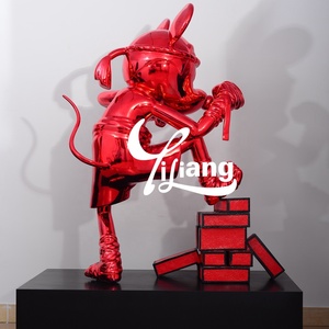 Escultura <span class=keywords><strong>de</strong></span> fibra <span class=keywords><strong>de</strong></span> vidrio <span class=keywords><strong>de</strong></span> arte <span class=keywords><strong>Pop</strong></span> estatuas <span class=keywords><strong>de</strong></span> dibujos animados <span class=keywords><strong>de</strong></span> tamaño real personalizadas escultura <span class=keywords><strong>de</strong></span> resina <span class=keywords><strong>de</strong></span> Color espejo cromado estatua <span class=keywords><strong>de</strong></span> <span class=keywords><strong>Mickey</strong></span> personalizada - Product Image 5