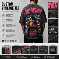 T-shirt Oversize en Coton Lavé aux Enzymes OEM ODM du Fabricant – Qualité Premium, Grammage Lourd, Vierge, Personnalisable, Streetwear, Vêtement Graphique