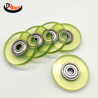Rouleau à roulement en caoutchouc PU à rangée unique 627Z, équipement durable pour usage domestique, roue à roulement en nylon