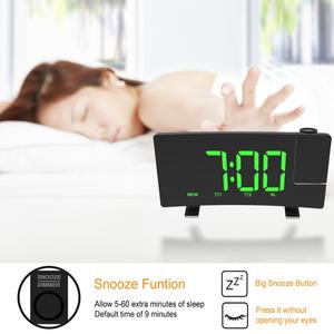 Mới Cho Black Friday Bảng Chiếu LED Kỹ Thuật Số Đồng Hồ Báo Thức Với <span class=keywords><strong>Radio</strong></span> USB - Product Image 6