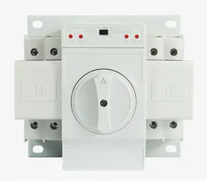 Interruptor de transferencia automática de doble potencia monofásico para generador, controlador máximo de 220V, interruptor automático 2P/63A