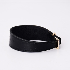 Collar de Cuero Genuino para Perro con Logotipo Personalizado, Collar Ancho de Protección para el Cuello, Juego de Correa para Perros Grandes, Golden Retriever, <span class=keywords><strong>Pitbull</strong></span> - Product Image 5