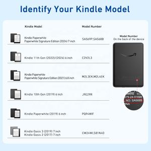 เคส Kindle ดีไซน์หรูหราสำหรับ Kindle Paperwhite 5 6 7 นิ้ว 6.8 นิ้ว พร้อมแม่เหล็กด้านหลังแข็งแรง วัสดุ PC แข็ง ทนทาน ไอเดียของขวัญ - Product Image 5