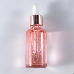 Skin Illuminating Rose Elixir Organic Oem Private Label Vegan Anti Wrinkle Facial Age Glow New 24K Gold Rose Oil Face Serum