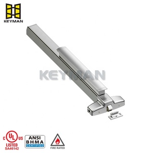 KEYMAN Superficie de la puerta de escape de emergencia comercial Varilla vertical tipo 3 puntos de bloqueo Dispositivo de salida clasificado contra incendios Barra de empuje Barra de bloqueo Barra de pánico - Product Image 2
