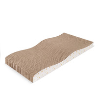 Planche à gratter pour chat ICLE Papier ondulé Jouet pour chat ondulé Planche à griffes résistante à l'usure