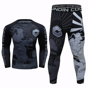 Camiseta personalizada + Pantalones MMA Boxeo <span class=keywords><strong>Muay</strong></span> <span class=keywords><strong>Thai</strong></span> Shorts Rashguard Kickboxing Sets Fitness Sport Jersey Jiu Jitsu Bjj No Gi Sportsuits - Product Image 6