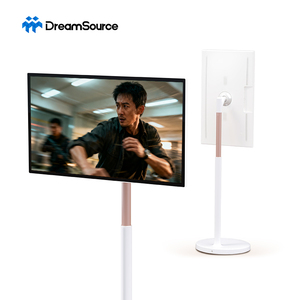 Moniteur portable 21,5/27/32 pouces 1080p 4K avec écran tactile, support, téléviseur intelligent sur roulettes, réglable en hauteur et en angle - Product Image 1