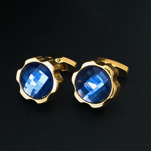 Trang Sức Tùy Chỉnh Logo Cá Nhân Áo Vest Vàng Tròn Sang Trọng Khuy Măng Sét Nam Có Hộp Đựng - Product Image 5