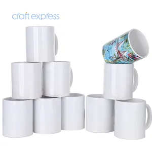 JS Lớp Phủ Cốc Cà Phê In Thăng Hoa Gốm Trắng 11Oz Tùy Chỉnh Bán Sỉ Thủ Công Express