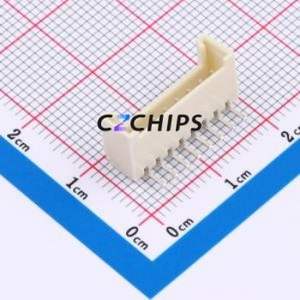 BX-HY2.0-8PWZ-GW Wire-to-Board Pin Header Bent Lead Through Hole,P=2mm Connector 1x8P 2mm Right Angle Insert HY - Product Image 1