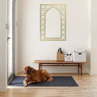 Art mural géométrique en métal arabe islamique - Design d'arche de mosquée, cadeau d'anniversaire, décoration murale élégante à suspendre, décoration de maison personnalisable