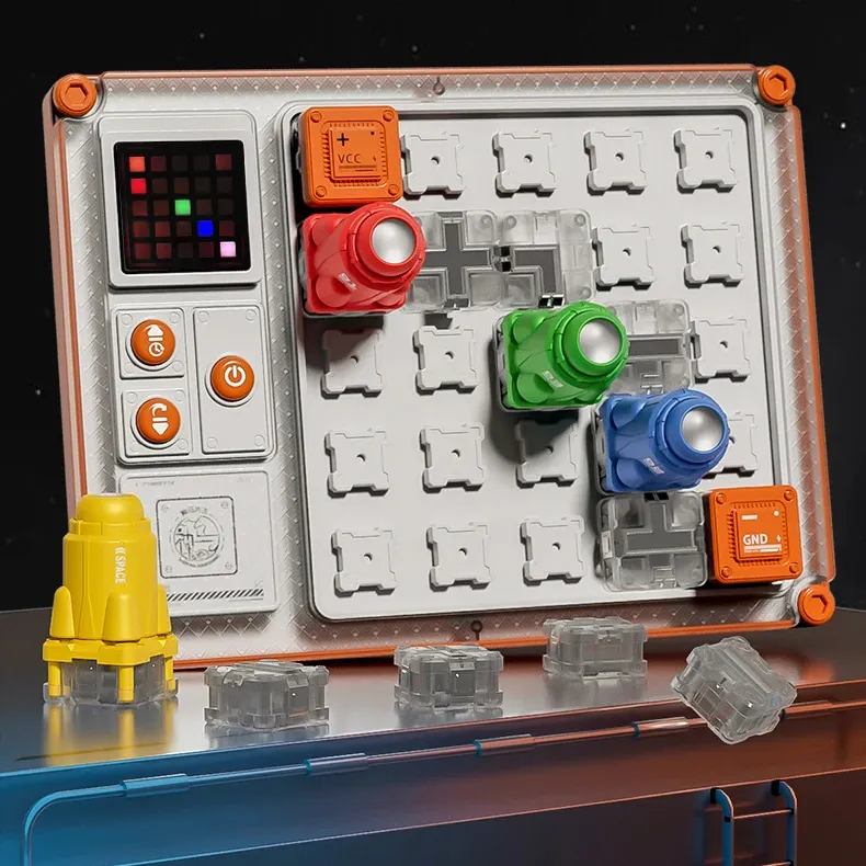 Projectiecircuit Speelgoed Doolhoven Physics Puzzel Circuit Doolhof Kruisen Speelgoed Logica Natuurkunde Kennis Ouder-Kind Spel Kinderen
