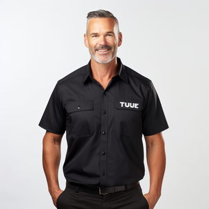 Aangepaste Hoge Kwaliteit Werk Shirts 100% Katoen Custom <span class=keywords><strong>Logo</strong></span> Mannen - Product Image 3