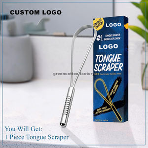 कस्टम लोगो स्टेनलेस जीभ स्क्रैपर साफ-सफाई के लिए वयस्कों के बच्चों के लिए खराब सांस उपचार - Product Image 4